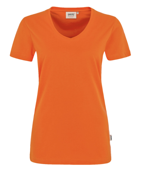 Hakro® Damen-V-Shirt MIKRALINAR orange