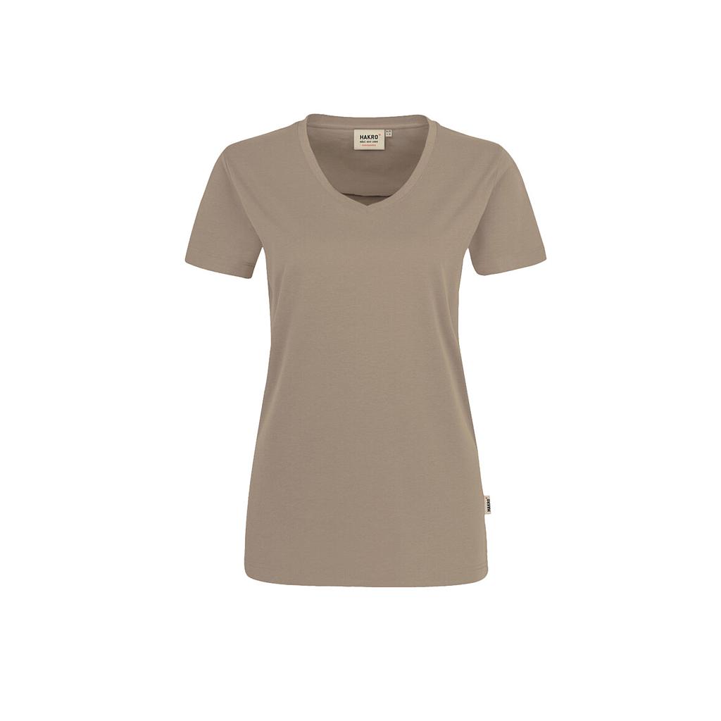 Hakro® Damen-V-Shirt MIKRALINAR khaki