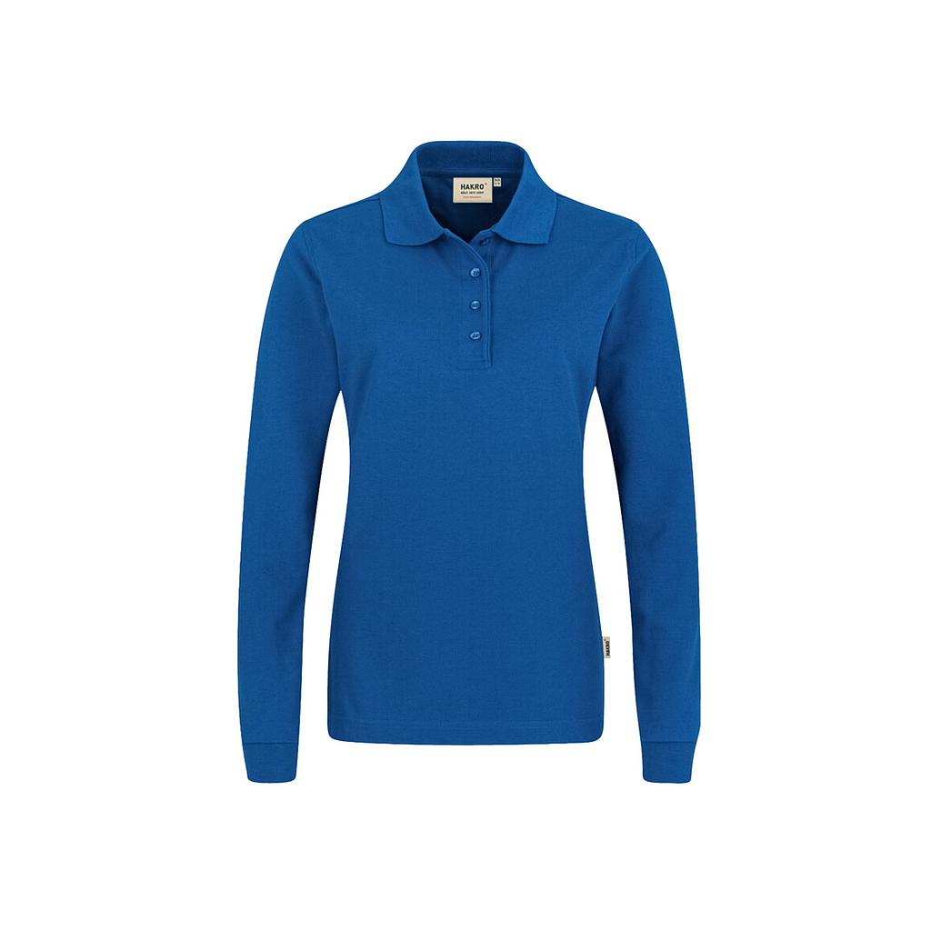 Hakro® Damen-Longsleeve-Poloshirt MIKRALINAR® royalblau