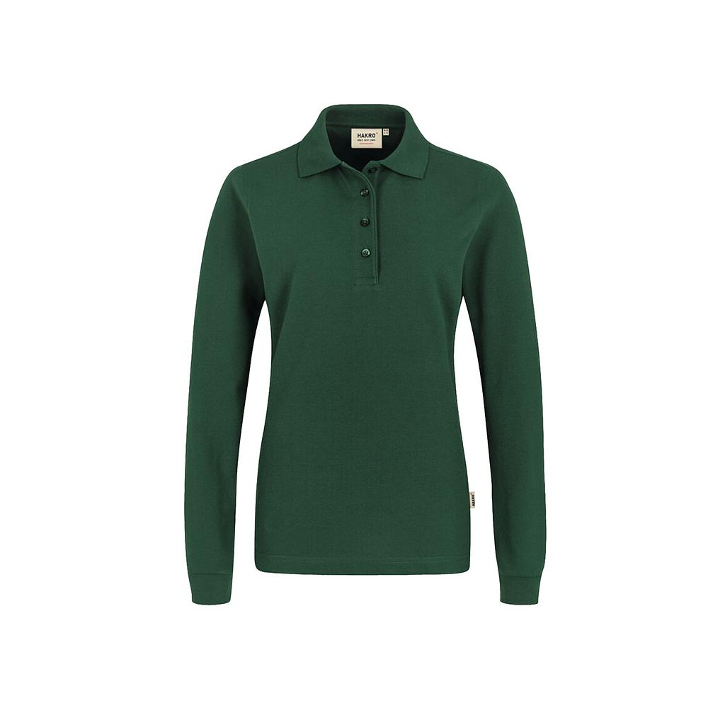 Hakro® Damen-Longsleeve-Poloshirt MIKRALINAR® tanne