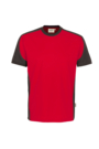 Hakro® T-SHIRT CONTRAST MIKRALINAR® rot/anthrazit