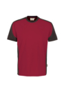  Hakro® T-SHIRT CONTRAST MIKRALINAR® weinrot/anthrazit