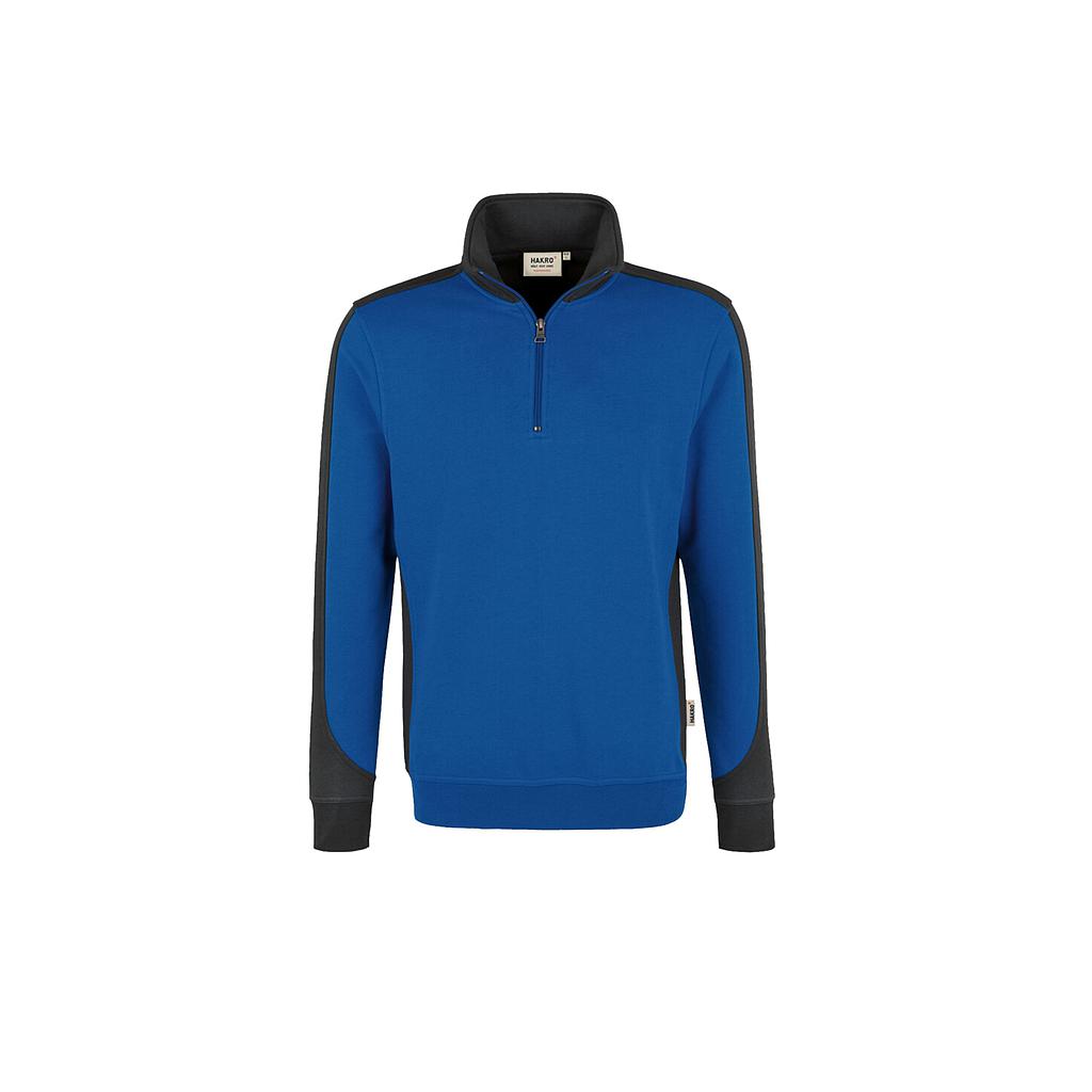 Hakro® Zip-Sweatshirt Contrast Performance royalblau