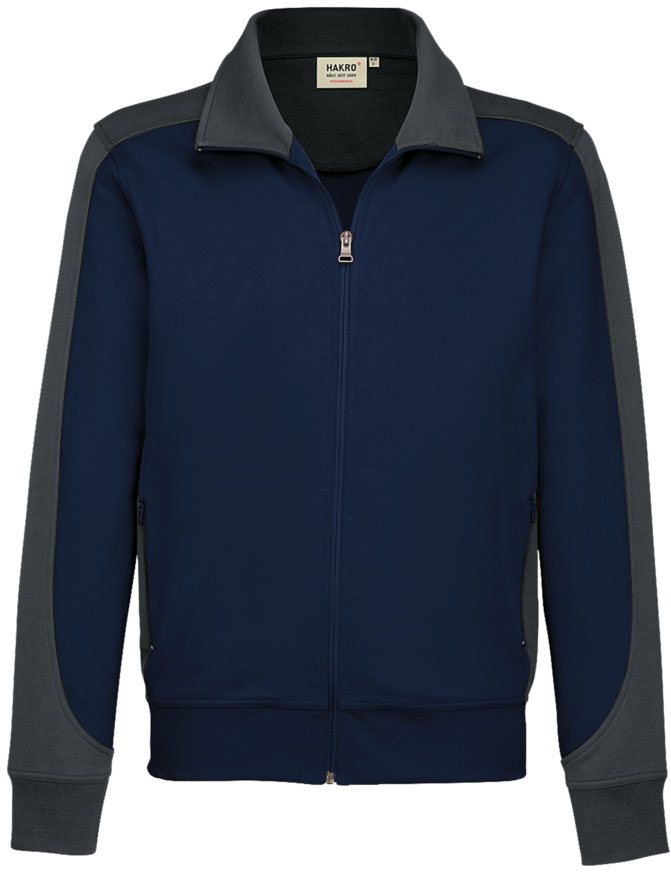 Hakro®  Sweatjacke CONTRAST MIKRALINAR® tinte