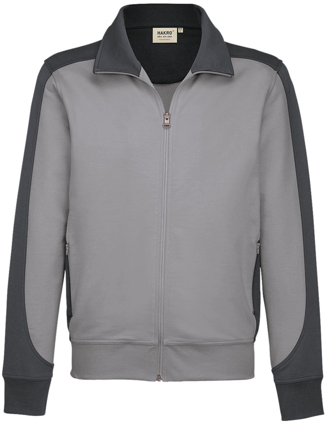 Hakro®  Sweatjacke CONTRAST MIKRALINAR® titan