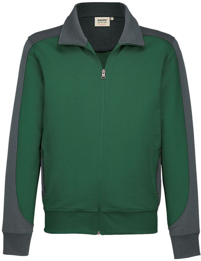 Hakro®  Sweatjacke CONTRAST MIKRALINAR® tanne