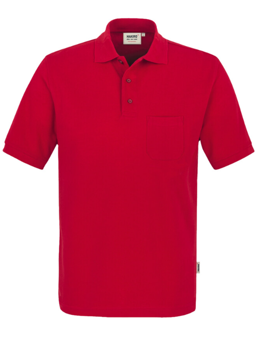 Hakro® Pocket-Poloshirt MIKRALINAR® rot