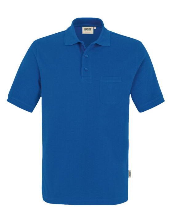 Hakro® Pocket-Poloshirt MIKRALINAR® royalblau