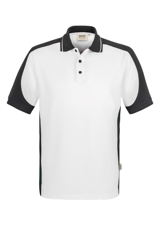 Hakro®  Poloshirt-Contrast Micralinar weiß/anthrazit