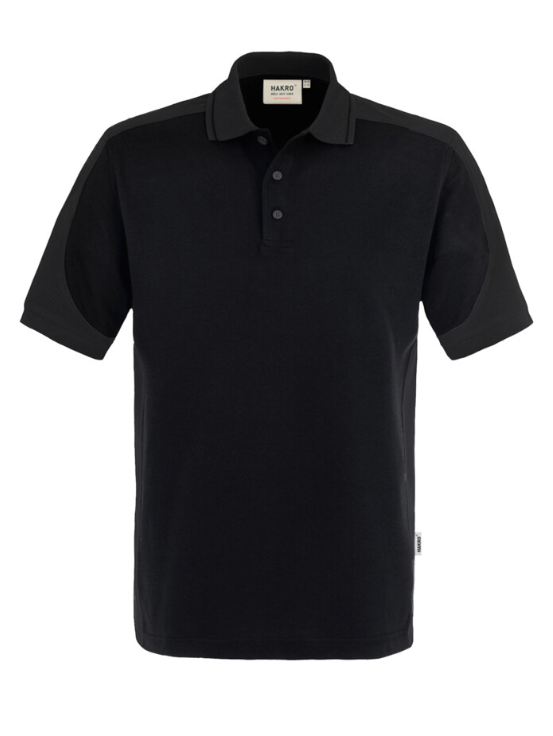 Hakro®  Poloshirt-Contrast Micralinar schwarz/anthrazit