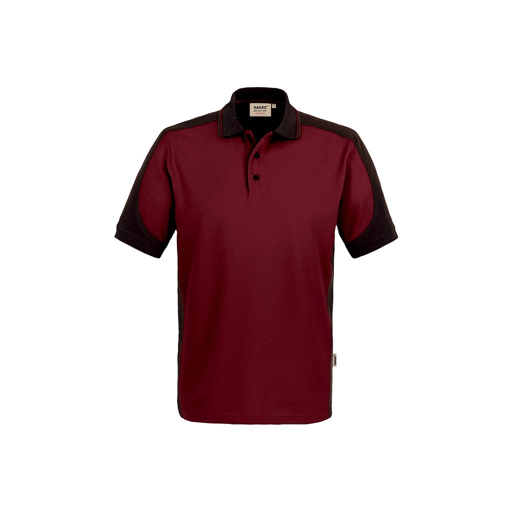 Hakro®  Poloshirt-Contrast Micralinar weinrot/anthrazit