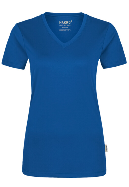 Hakro® Damen-V-Shirt COOLMAX royalblau