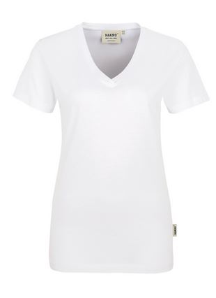 Hakro®  Damen-V-Shirt Classic weiß