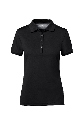 Hakro®  Damen Poloshirt Cotton Tec schwarz/anthrazit