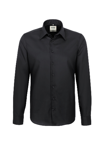 Hakro®  Hemd 1/1-Arm Business-Tailored schwarz