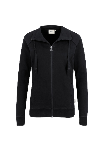 Hakro® Damen-Sweatjacke College schwarz