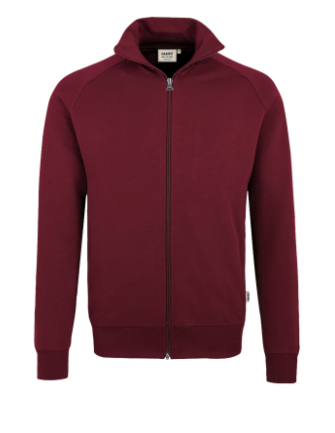 Hakro® Sweatjacke-College weinrot