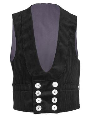 FHB® Zunftweste Trenkercord  HEINER schwarz 20