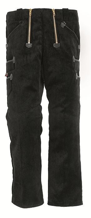 FHB® Zunfthose Trenkercord Dreidraht m. Echtleder  EGON schwarz 20