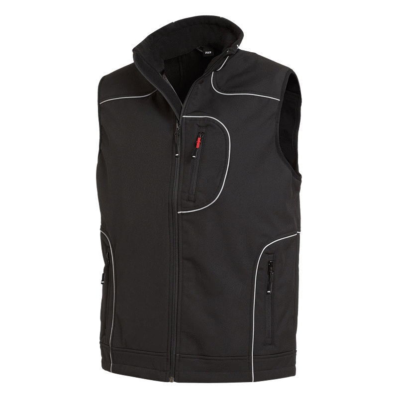 FHB® Softshell-Weste MARTIN schwarz