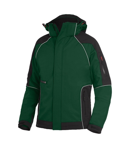FHB® Softshell-Jacke  WALTER  grün-schwarz 2520