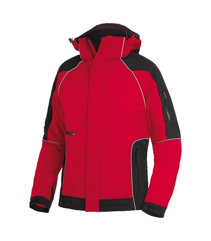 FHB® Softshell-Jacke  WALTER  rot-schwarz 3320