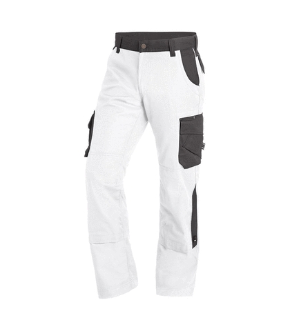 FHB® Arbeitshose Twill  BRUNO weiß-anthrazit 1012