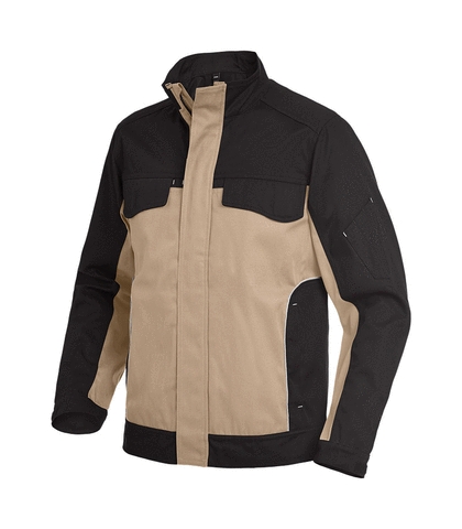 FHB® Arbeitsjacke Twill  ERNST beige-schwarz 1320