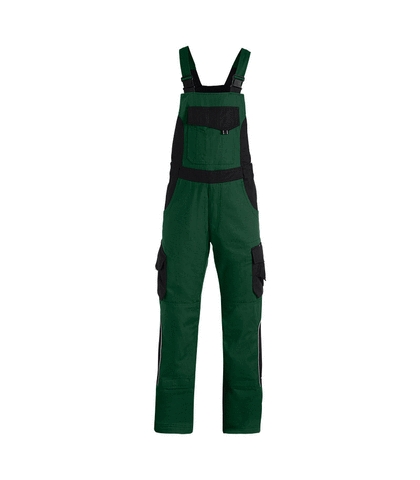 FHB® Latzhose Twill  ECKHARD grün-schwarz 2520