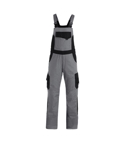 FHB® Latzhose Twill  ECKHARD grau-schwarz 1120