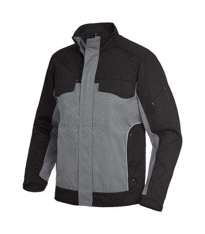 FHB® Arbeitsjacke Twill  ERNST grau-schwarz 1120