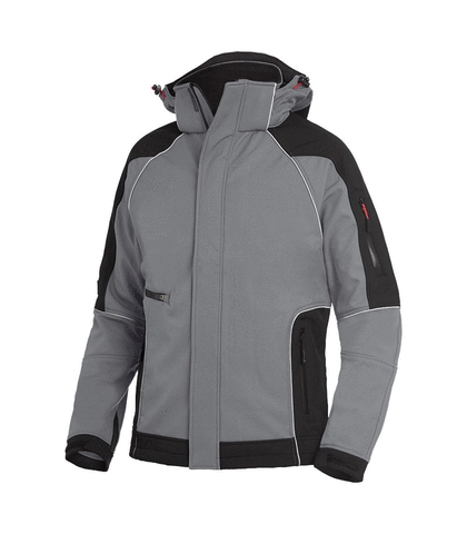 FHB® Softshell-Jacke  WALTER  grau-schwarz 1120