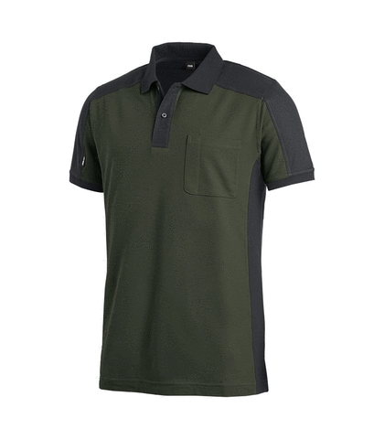 FHB® Polo-Shirt  KONRAD oliv-schwarz 1520