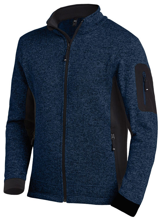 FHB® Strick-Fleece-Jacke CHRISTOPH marine/schwarz