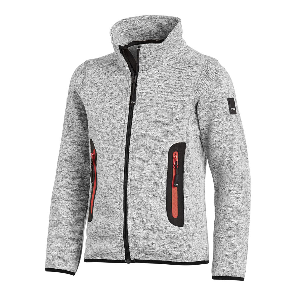 FHB® Strick-Fleece-Jacke Kinder  MATS grau 11