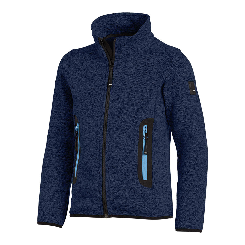 FHB® Strick-Fleece-Jacke Kinder  MATS marine 16