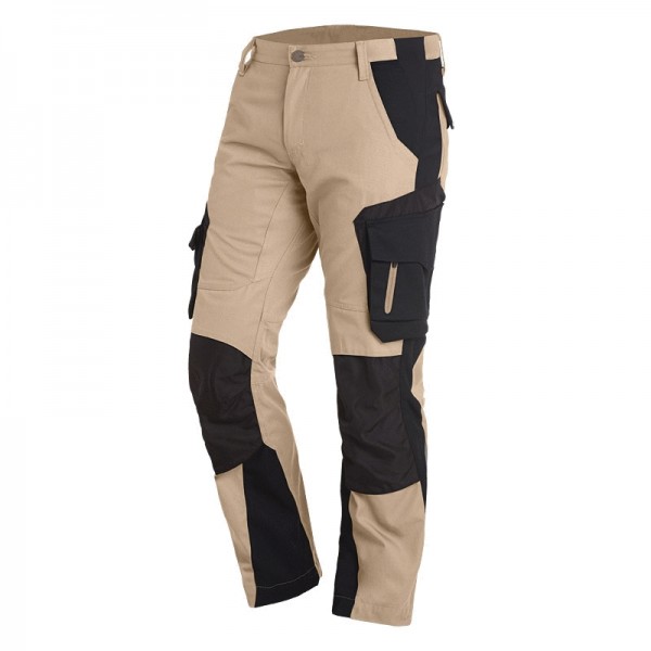 FHB® Arbeitshose  FLORIAN beige-schwarz 1320