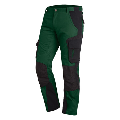 FHB® Arbeitshose  FLORIAN grün-schwarz 2520