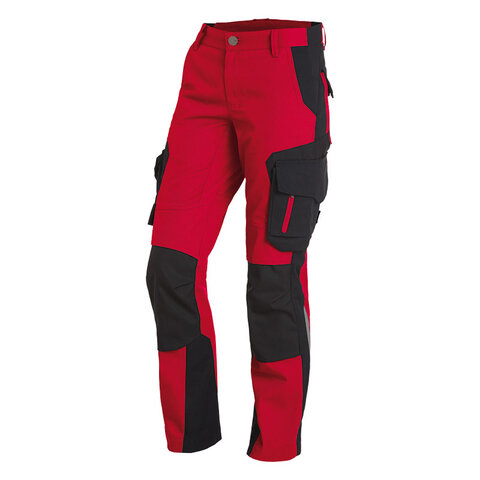 FHB® Arbeitshose Damen  ALMA rot-schwarz 3320