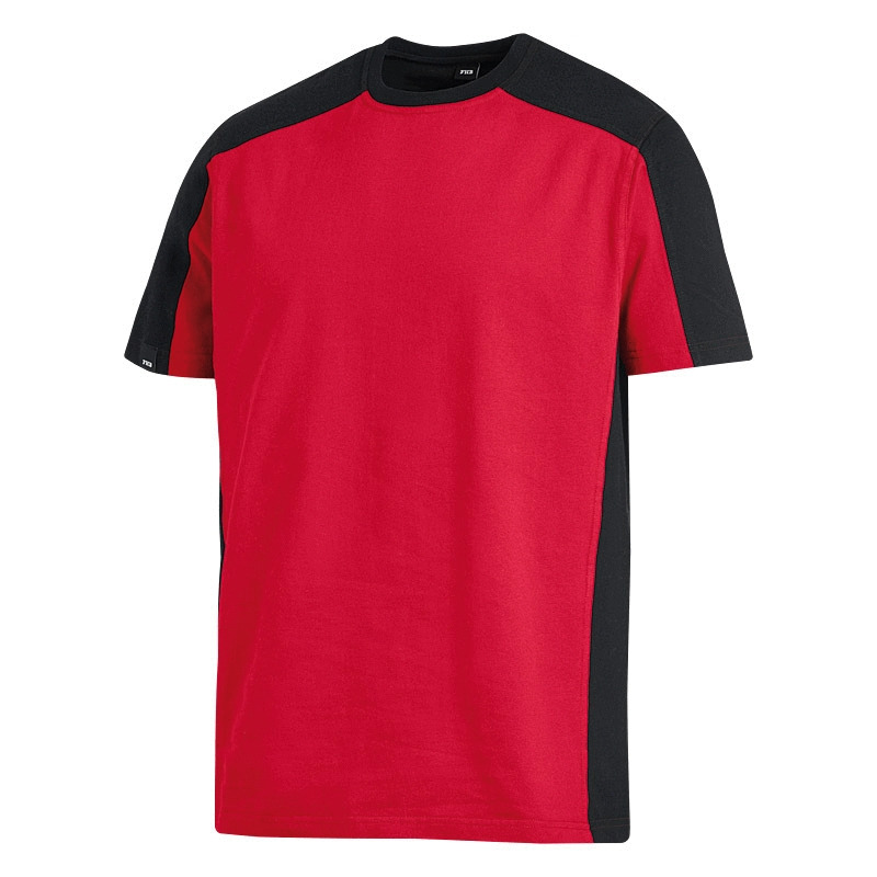 FHB® T-Shirt zweifarbig  MARC rot-schwarz 3320