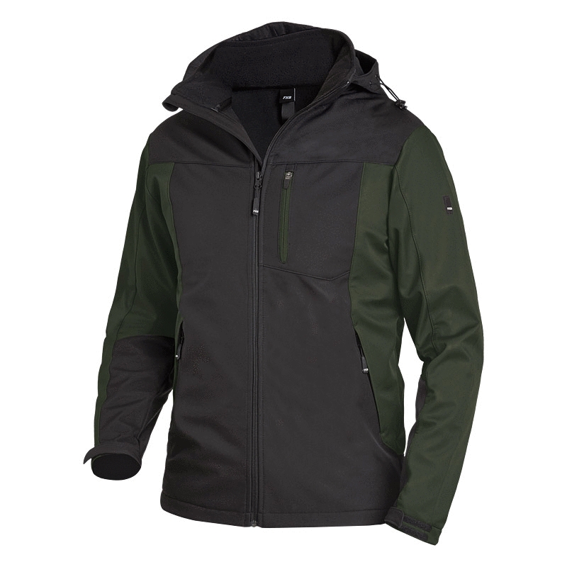FHB® Softshell-Jacke JANNIK oliv/schwarz