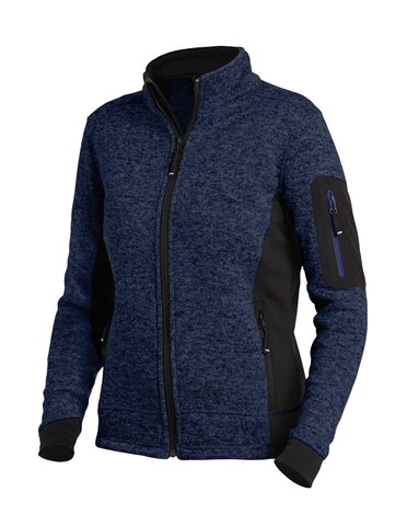 FHB® Strick-Fleece-Jacke Damen  MARIEKE marine-schwarz 1620