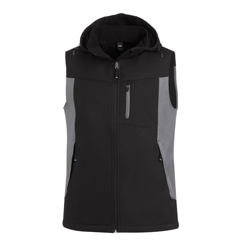FHB® Softshell-Weste JUSTUS grau/schwarz