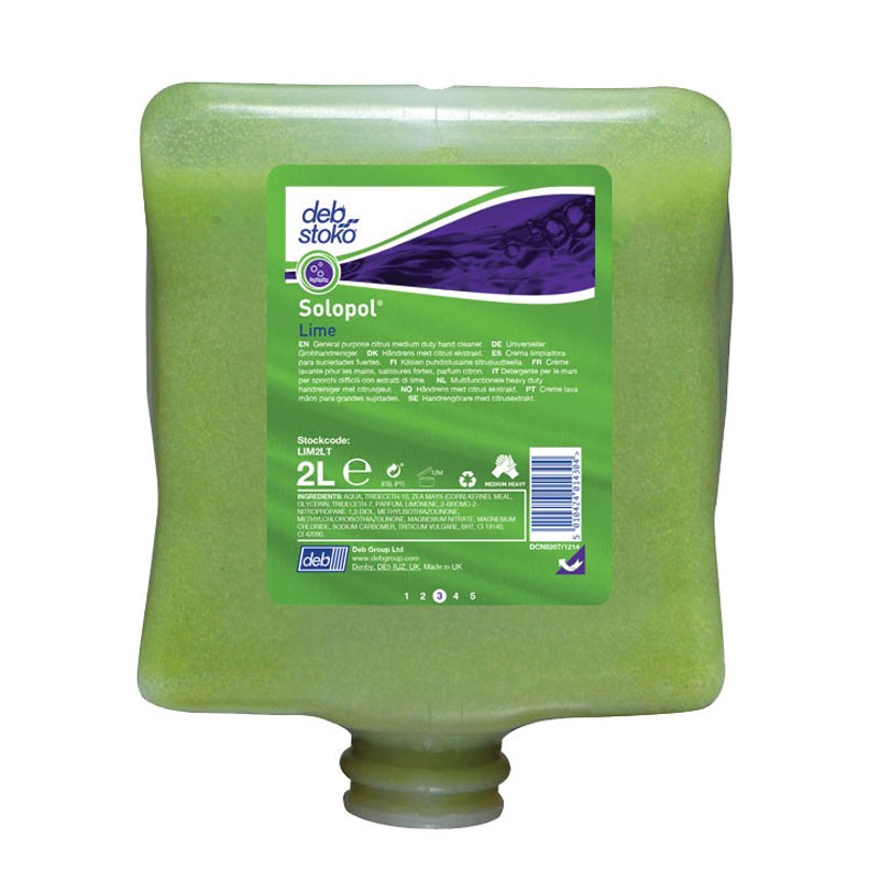 (Lagerverkauf) Handreiniger Solopol® Lime 2 l Kartusche 