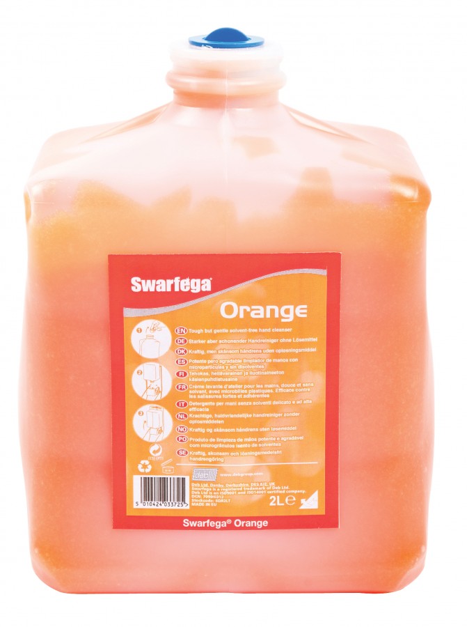 Handreiniger Deb® SWARFEGA Orange WASH   VE : 6 Flaschen à 2 Liter
