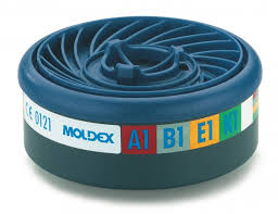 Moldex Gasfilter A1B1E1K1, für Serie 7000 + 9000, EasyLock®, organische Gase, anorganische Gase, Saure Gase und Ammoniak