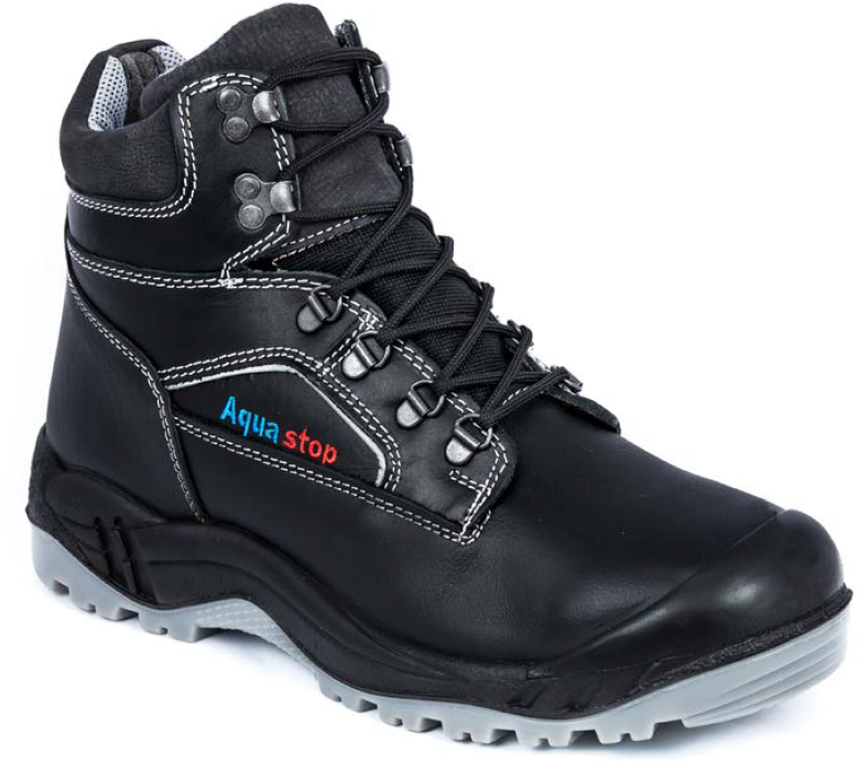 Leopard Knöchelschuh S3 schwarz AquaStop Weite 12