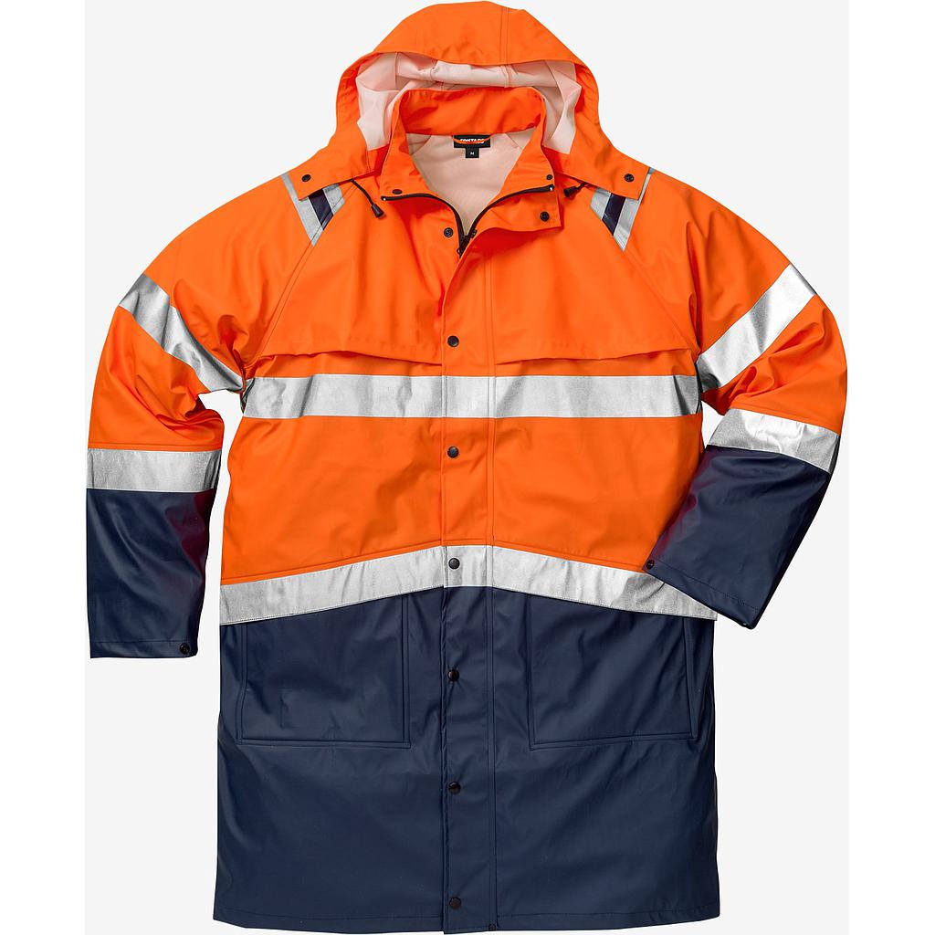 High Vis Regenmantel Kl. 3 4634 RS Warnorange/marine