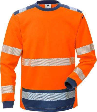 KANSAS High Vis T-Shirt Langarm Kl. 3 7724 THV Warnschutz-Orange/Marine