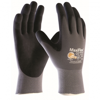 MaxiFlex® Ultimate™ Nylon-Strickhandschuhe grau/schwarz